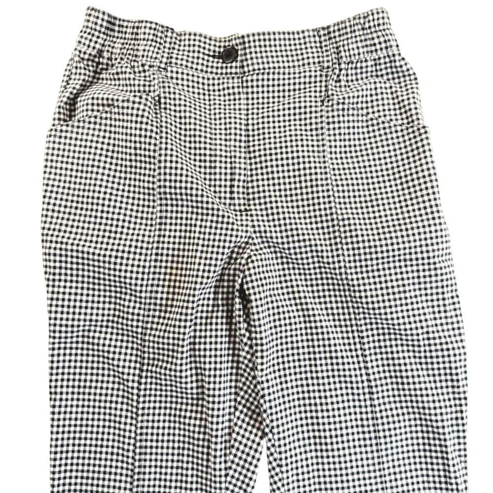 Urban Outfitters Gingham‎ Check Pants Size Small High Waist Trousers Ankle